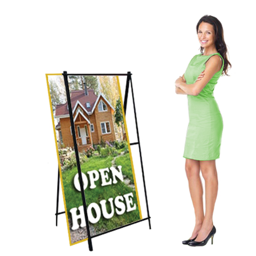 A-Frame Sidewalk Sign 24 x 48 Outdoor Sign Holder Frame