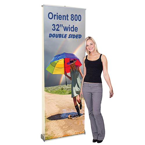 Double Sided Banner Stand Orient 800 Trade Show Stand Display