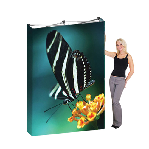 Stretch Fabric Pop up Displays Hop Up 5ft wide x 7h Backdrop