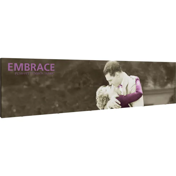 20 ft wide x 7.5 ft high Embrace Backdrop SEG Tension Fabric Display