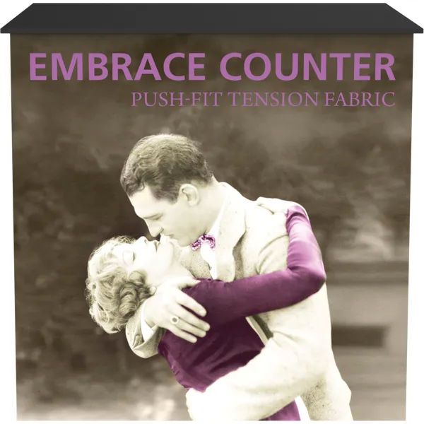 Embrace Counter Portable Push Fit Fabric Graphics