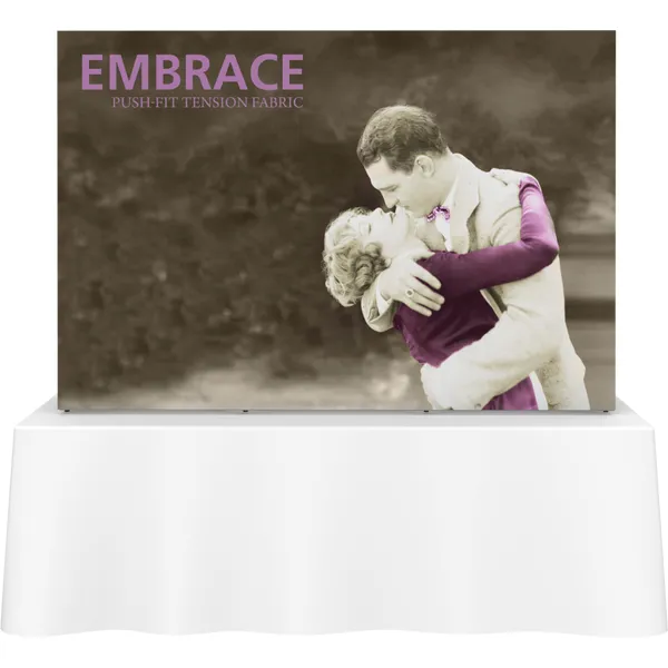 8 ft Embrace Tabletop Display with SEG Popup Frame