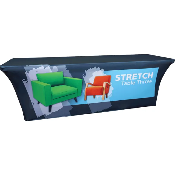Stretch Fabric Table Cover Fits 6ft Table Printed Full Color Dye Sub