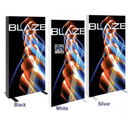 6 x 3 Blaze Lightbox Sign Stand With SEG Fabric Graphics