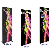 8 x 3 Blaze Lightbox Sign Stand With SEG Fabric Graphics