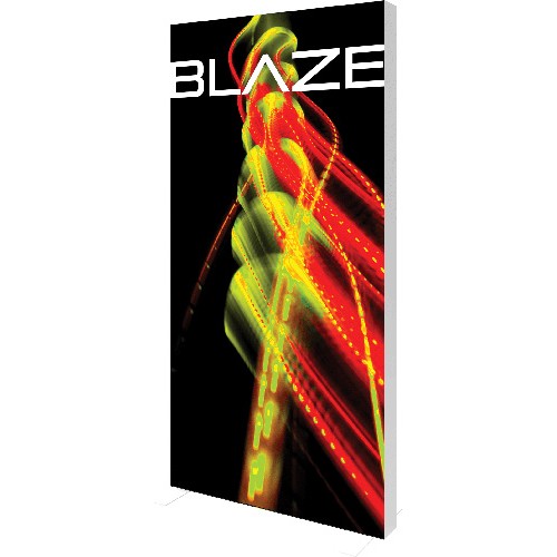 8 x 4 Blaze Lightbox Sign Stand With SEG Fabric Graphics