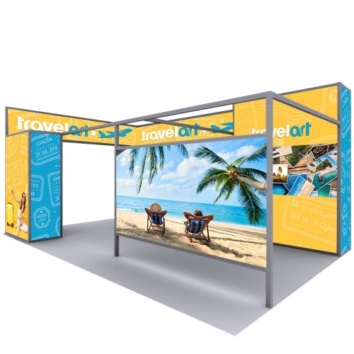 30 Foot Full Size Cabo Booth F (Graphic Package)