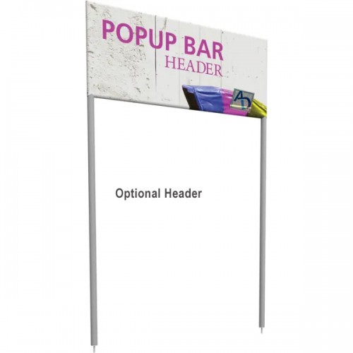 Portable Popup Bar Wheeled Custom Printed Counter Display