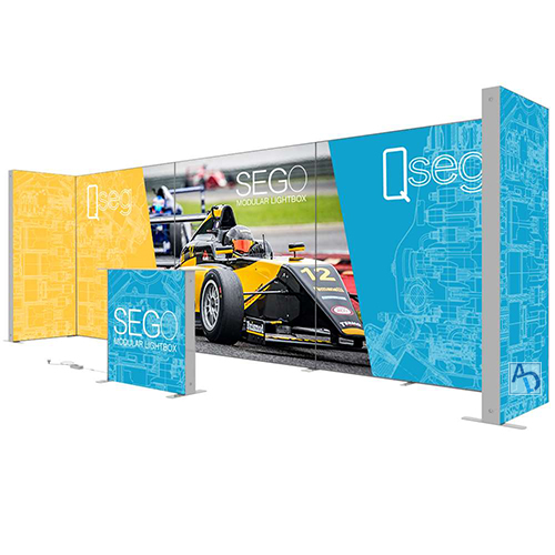 SEGO Modular Lightbox Display with QSEG Configuration C (Graphic Package)
