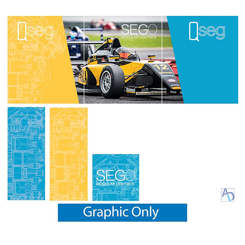 SEGO Modular Lightbox Display with QSEG Configuration B (Graphic Only)