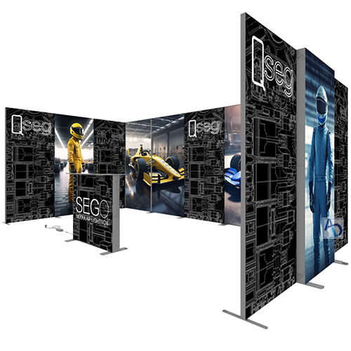 SEGO Modular Lightbox Display with QSEG Configuration A (Graphic Package)