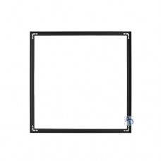 22in x 22in Aspen Slim Black Fabric Frames - Wall Mounted 3 Pack (Hardware Only)