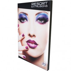 10ft Aspen 40 Wall Mounted Black Fabric Frame (Graphic Package)