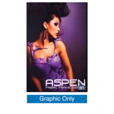 10ft Aspen 40 Wall Mounted Black Fabric Frame (Graphic Only)