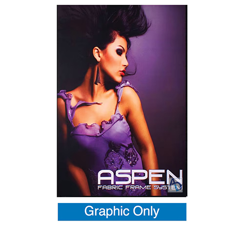 2ft Aspen 40 Wall Mounted Black Fabric Frame (Graphic Package)