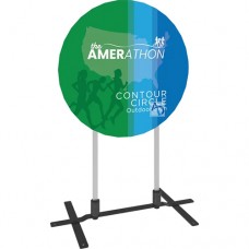 Contour Circle Sign with Plate Base
