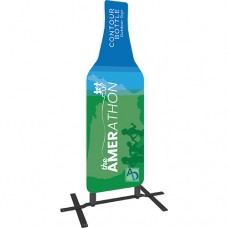 Contour Bottle Sign with Plate Base