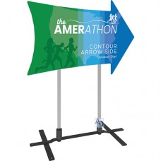 Contour Arrow Side Sign with Plate Base