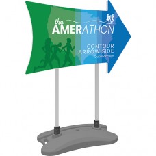 Contour Arrow Side Sign with Water Base