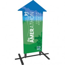 Contour Arrow Up Sign with Plate Base