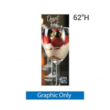 24in x 62in Small Econom-X Banner Stand (Graphic Only)