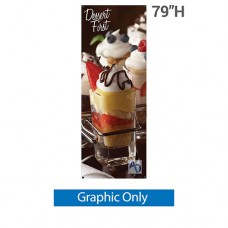 31.5in x 79in Large Econom-X Banner Stand (Graphic Only)