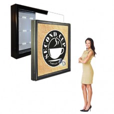 48 x 48 Economy Outdoor Aluminum Hinged Door LED Light Box 