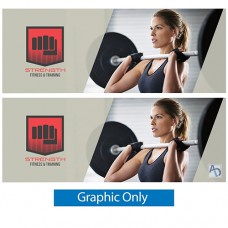 20ft x 7.5ft Lumiere Continuous Non-Backlit Double-Sided Frame (Graphic Only)
