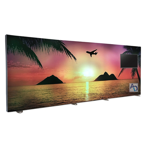 233in x 90in Flow-Motion Animated Free Standing Display