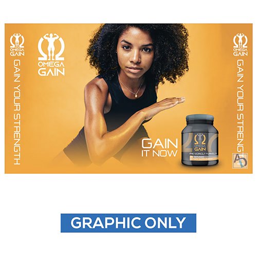 10ft One Choice SEG Pop Up Lightbox (Double-Sided Graphic Only)	