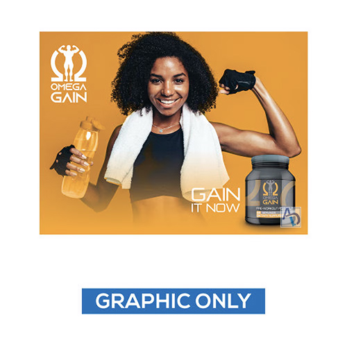10ft One Choice SEG Pop Up Lightbox (Double-Sided Graphic Only)	