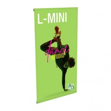 L-Mini 1ft x 2ft Spring Back Banner Stand