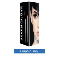 3ft x 8ft 32D Big Sky Square Tower Silver Non-Backlit Frame (4 Panels Graphic Only)
