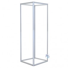 3ft x 8ft 32D Big Sky Square Tower Silver Non-Backlit Frame (Hardware Only)