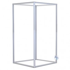 5ft x 8ft 32D Big Sky Square Tower Silver Non-Backlit Frame (Hardware Only)
