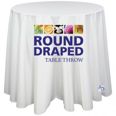 30in x 30in Round Premium Dye Sub Table Throw