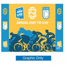 8ft Single-Sided RPL Backlit Pop-Up Display (Front Graphic Only)