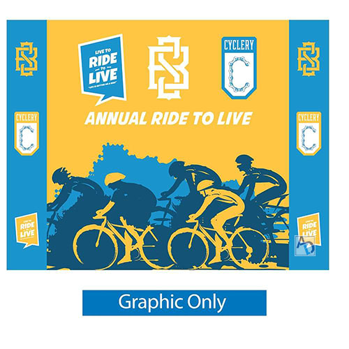 8ft Double-Sided RPL Backlit Pop-Up Display (Graphic Only)
