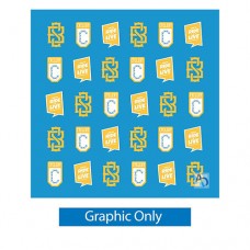 8ft Single-Sided RPL Backlit Pop-Up Display (Back Graphic Only)