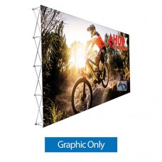20ft x 10ft Straight RPL Fabric Pop Up Display (Graphic Only)