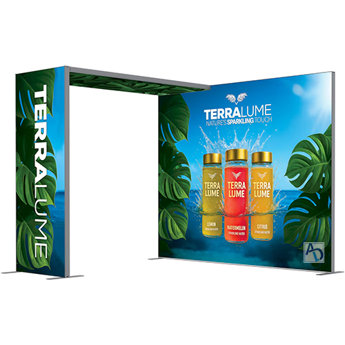 Showbird 65 10ft x 10ft Configuration A Double-Sided Display (Graphic Only)
