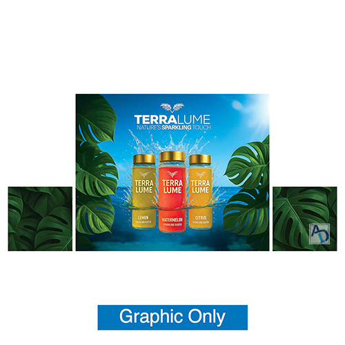 Showbird 65 10ft x 10ft Configuration B Double-Sided Display (Graphic Package)