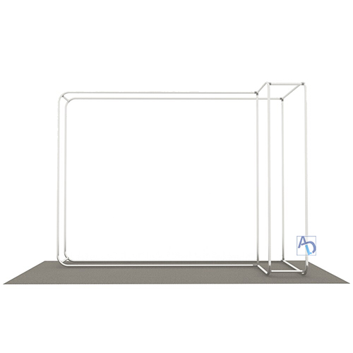 Wallbox Single-Sided 10ft with Right Storage (Graphic Only)