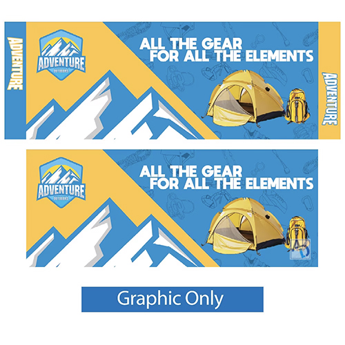 20ft x 10ft Single-Sided Wallbox Fabric Display