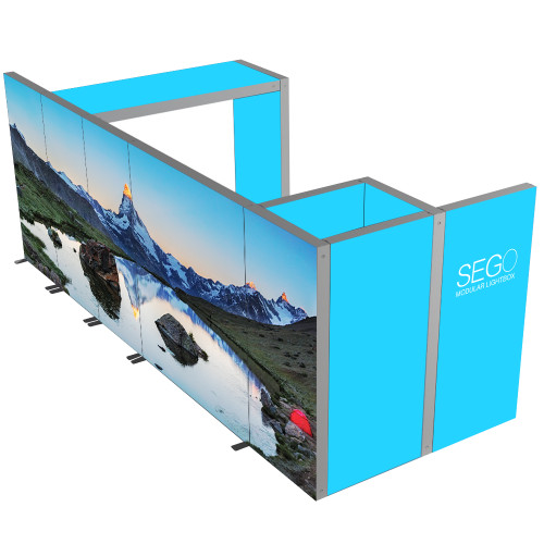 SEGO Modular Lightbox Display Configuration F - Double Sided (Graphic Package)