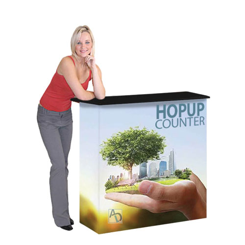 Custom Graphic for Hop Up Folding Counter with Shelves 39"