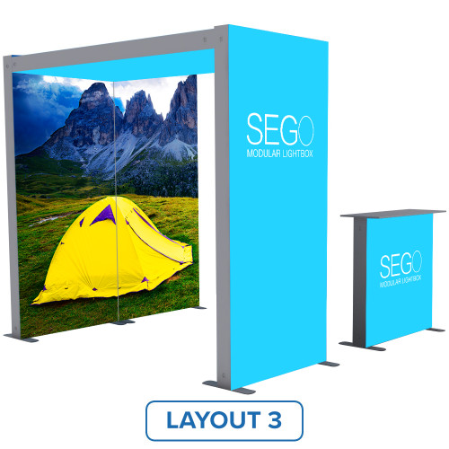 SEGO Modular Lightbox Display Configuration K  (Graphic Package)