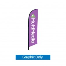 X-Small Falcon® Flag Spike Base Single-Sided (Graphic Only)