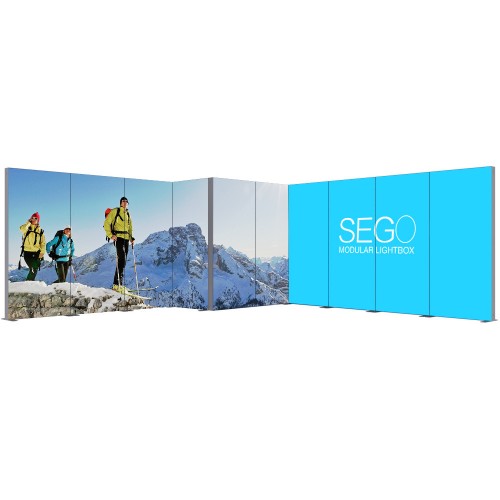 SEGO Modular Lightbox Display Configuration I Double-Sided (Graphic Package)