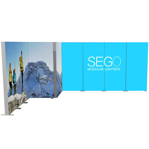 SEGO Modular Lightbox Display Configuration I Double-Sided (Graphic Package)